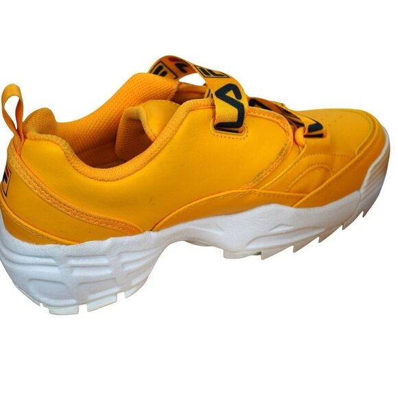 Fila Fast Charge Sneaker Womens Yellow Velcro Strap Sneakers Size 7 - Picture 5 of 9